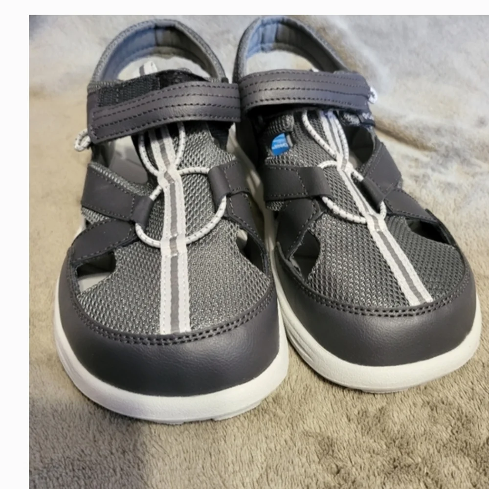 Columbia Water Resistant Sandals Shoes 6Y/Womens 8 Techsun Wave Gray Ice NWT NIB